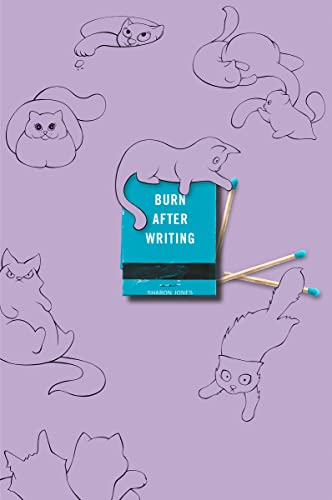BURN AFTER WRITING (PURPLE WITH CATS), by JONES, SHARON