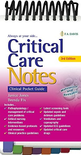 CRITICAL CARE NOTES : CLINICAL POCKET GUIDE, by JONES, JANICE