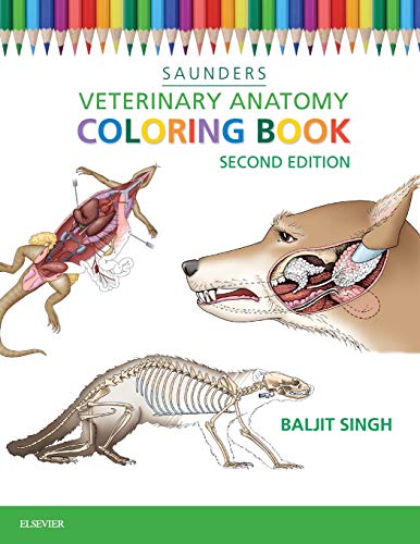 VETERINARY ANATOMY COLORING BOOK, by SINGH